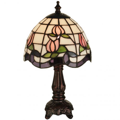 Small Tiffany Rose Border Lamp