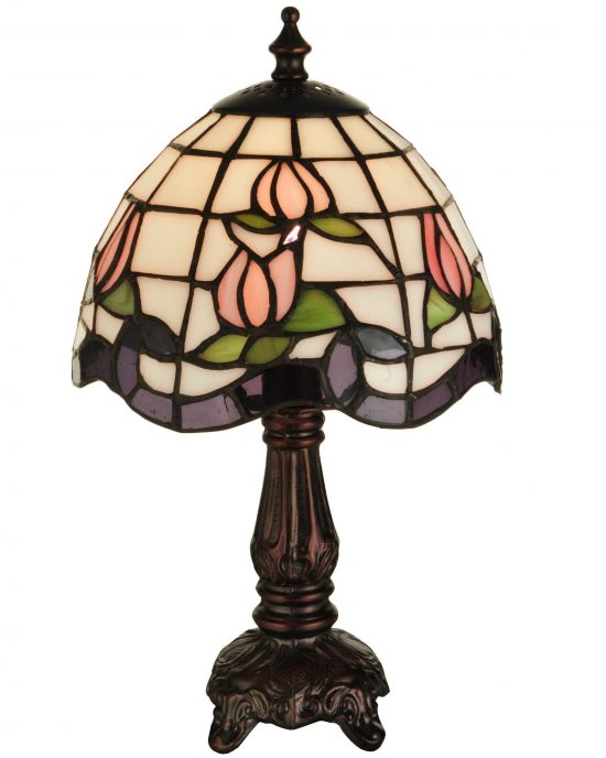 Small Tiffany Rose Border Lamp