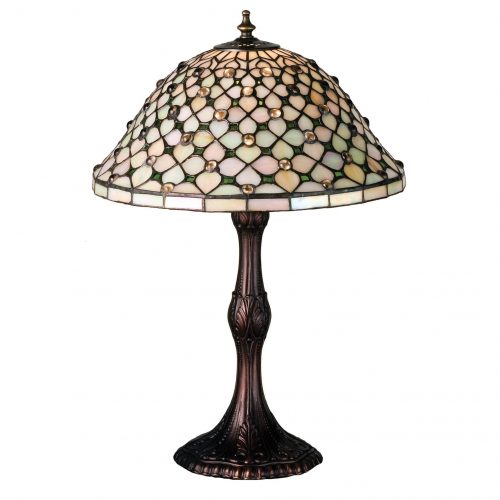 Tiffany Diamond & Jewel Table Lamp