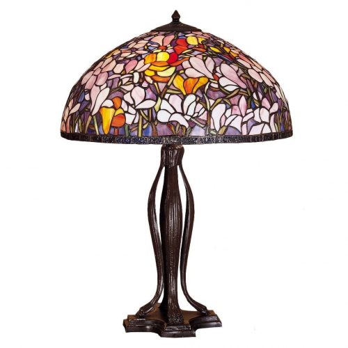 Tiffany Magnolia Floral Table Lamp