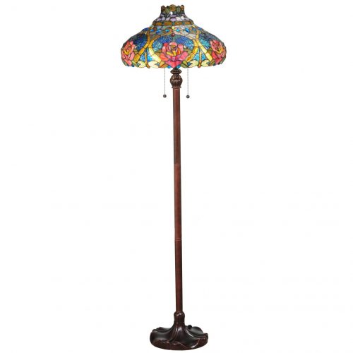 Dragonfly Rose Floor Lamp