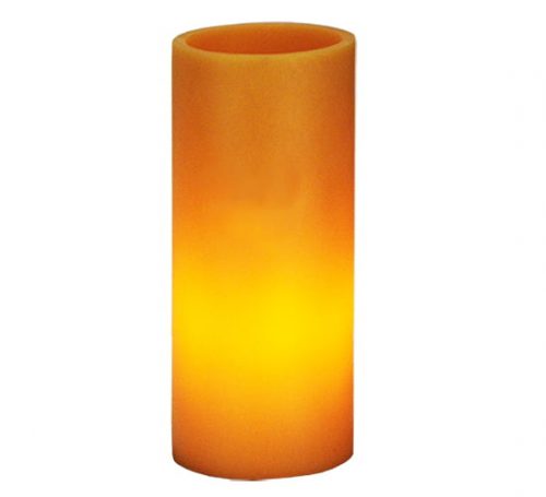 Candle Lamp Shade 123731 Cylinder Amber Poly Resin Shade 3"W