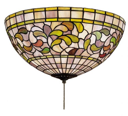 fany Style Kitchen Ceiling Lighting Hand Crafted Stained Glass Lamps