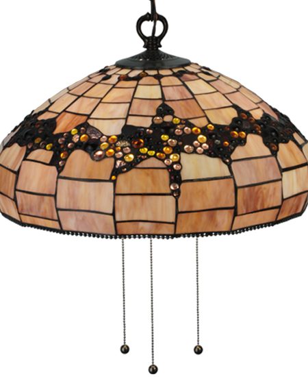 Grape Cluster Lights Stained Glass | Tiffany Hanging Lamps 20" Pendant