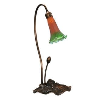 Lily Pad Lamp Amber Green