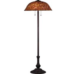 Tiffany Fishscale Floor Lamp Amber