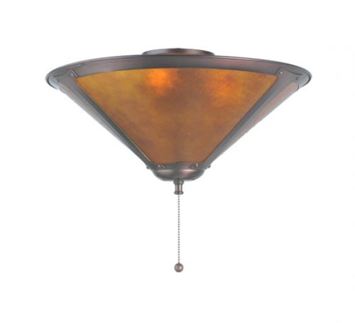 Mica Flush Mount Ceiling Lamp 17" Wide Sutter Design