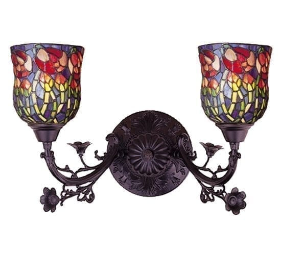 Rose Sconce Two Light Kitchen Wall Lighting