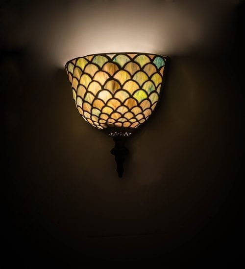 Tiffany Fishscale Lamp Wall Mounted Sconce Indoor Lighting