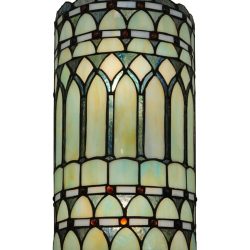 Two Light Aello Wall Sconce Hand Crafted Tiffany Style Stained Glass