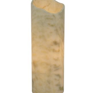 Uneven Top Candle Cover 123464 Cylinder Jade Stone Green