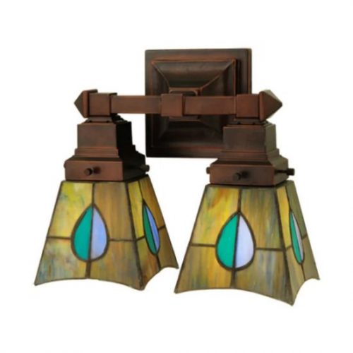 Mackintosh Art Nouveau Two Lamp Sconce