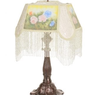 Hand Painted Rose Lamp