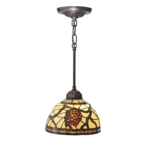 Pine Cone Pendant Lamp 8"