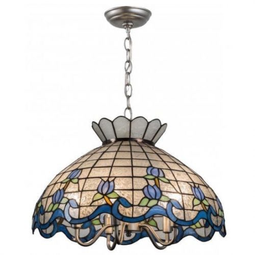 Rose Border-Tiffany Blue Pendant Lamp