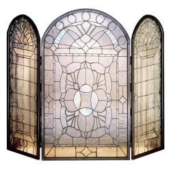 Victorian Beveled fireplace screen