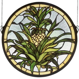 Pineapple Stained Glass Window Tiffany Style Home Decorating Ideas