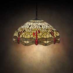 Tiffany Style Dragonfly Lamp 19006 Stained glass lighting home decor