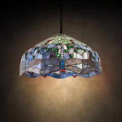 Tiffany Style Dragonfly Lamp 31103 Stained glass lighting home decor