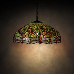 Tiffany Style Dragonfly Lamp 31108 Stained glass lighting home decor