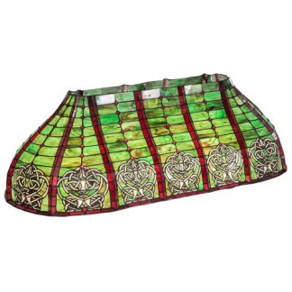 Celtic Knot Pendant Light Shade 39" Wide Tiffany Style Stained Glass