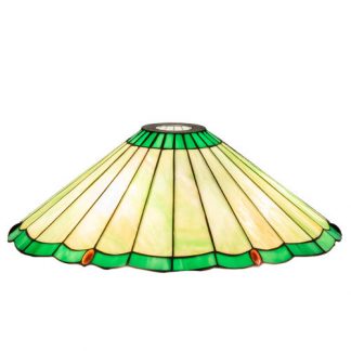 Lime Green Lamp Shade Tiffany Style Stained Art Glass Replacement