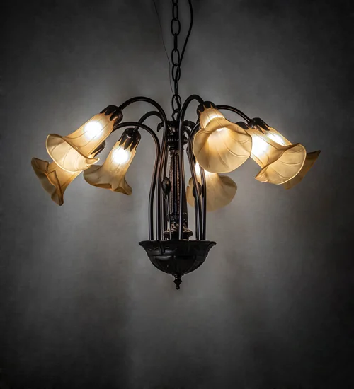 Pond Lily Creme Chandelier