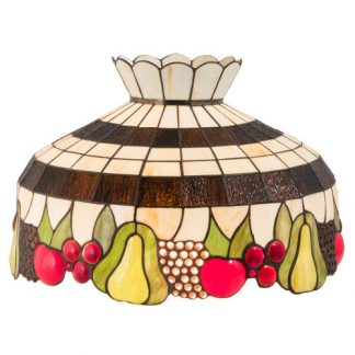 Tiffany Style Fruit Lamp Shade Stained Art Glass Replacement