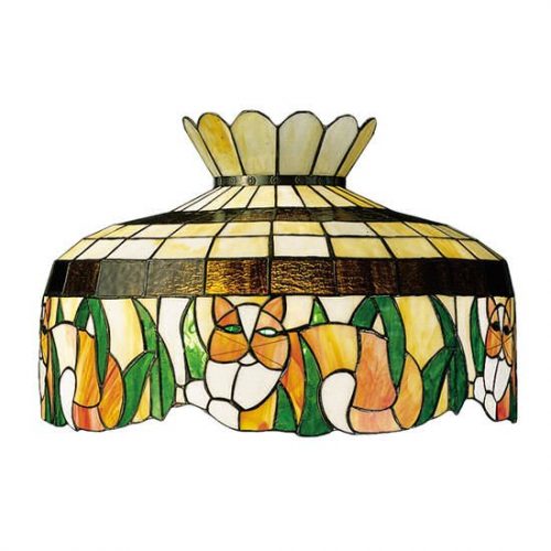 Cat Lamp Shade Pendant Replacement Tiffany Style Stained Glass