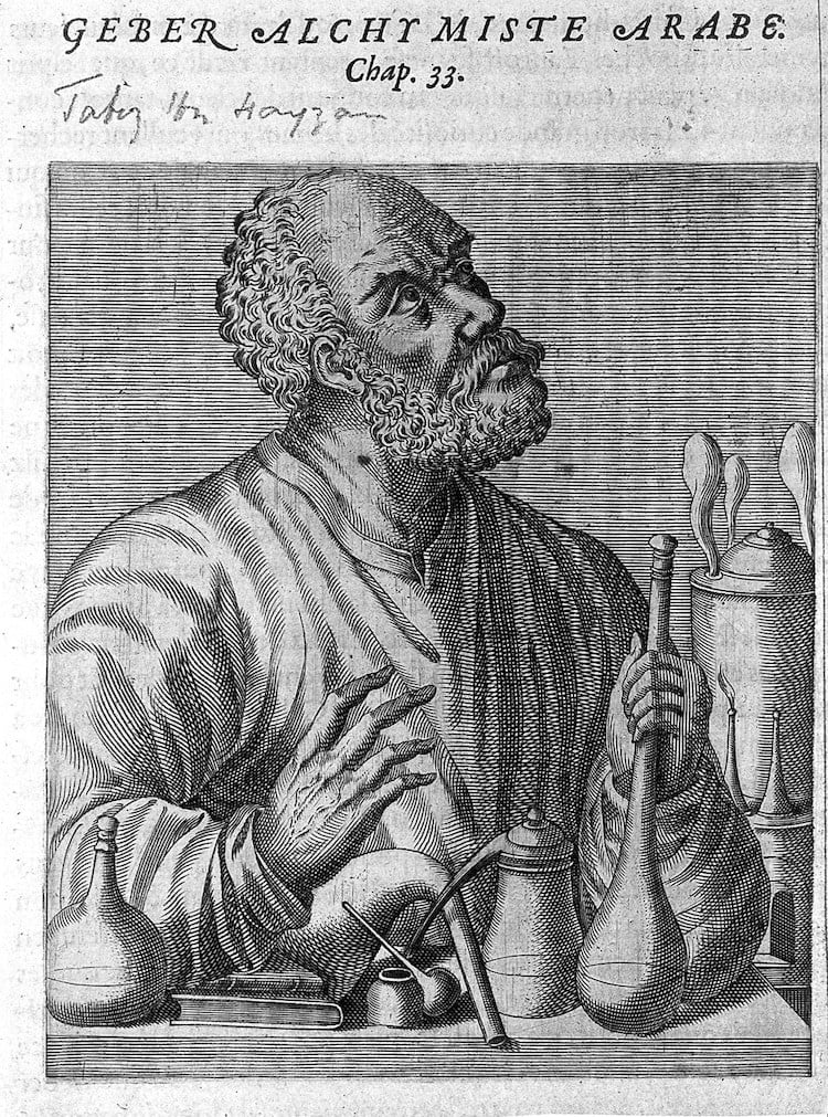 Jabir ibn Hayyan Geber, Arab alchemist