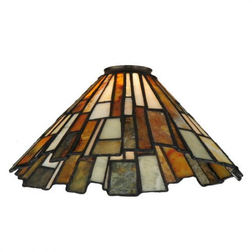 Stone Lampshade 82852 For Pendant 13" Wide Tiffany Style