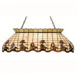 Tiffany Style Kitchen Island Lights 40" Long Stained Glass Lamp