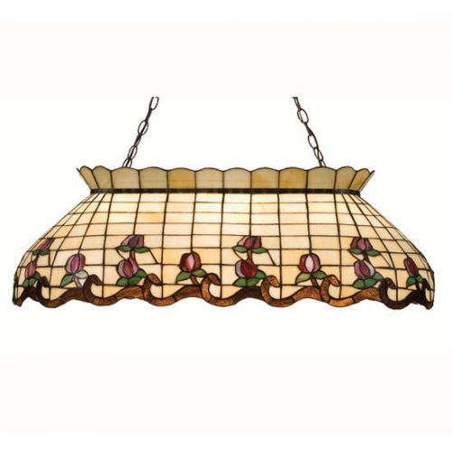 Tiffany Style Kitchen Island Lights 40" Long Stained Glass Lamp