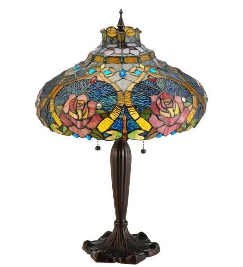 Dragonfly Rose Table Lamp 138108