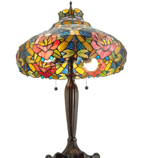 Dragonfly Rose Table Lamp 138108
