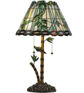 Loro Paraiso Table Lamp 138588 - Stained Glass Lampshade - 24" Tall
