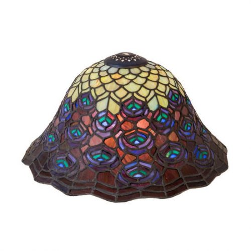 Peacock Lamp Shade Tiffany Style Stained Glass 23958