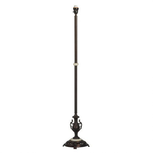 Urn Handle Marble Torchiere Floor Lamp - Base Only 10291 - 63" Tall