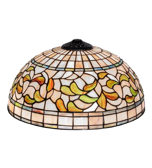 Turning Leaf Lamp Shade 21134 - 16" Square - Tiffany Style Stained Glass