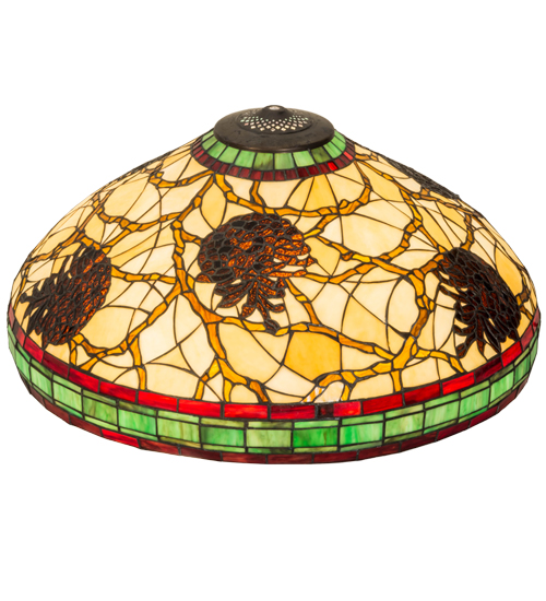 22" Wide Tiffany Pinecone Shade